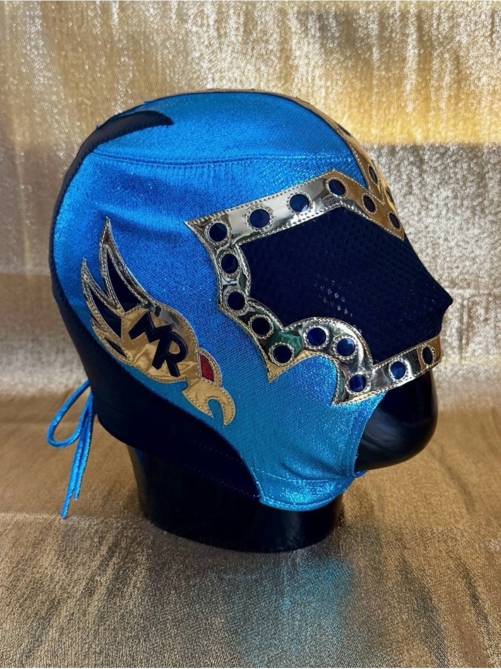 Mr Niebla Japanese Lame Pro Grade Mask LUCHA LIBRE WWE AAA CMLL AEW WRESTLING